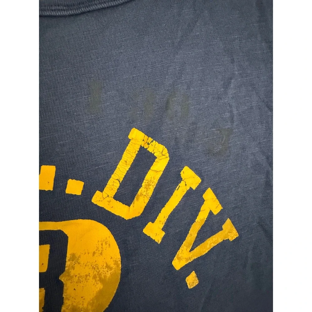 Polo Ralph Lauren T-Shirt Men Medium Blue Athl Div 03 Graphic Classic Fit